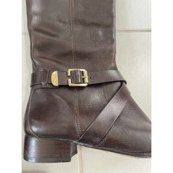 Louise et Cie Lienz Boots Knee High Leather Side Zip FLAWS - Picture 2 of 15